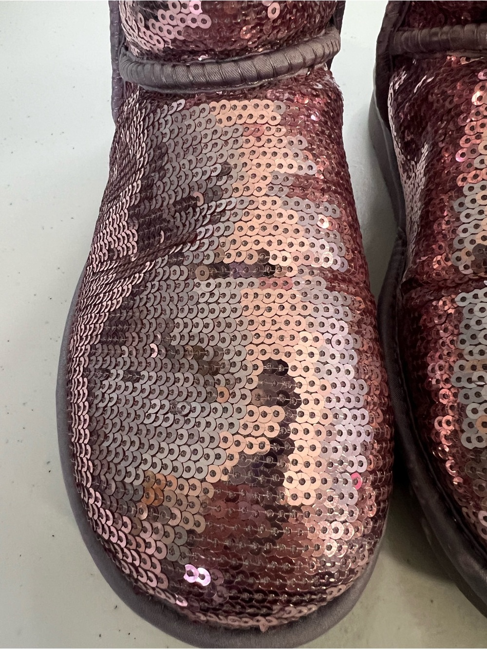 UGG Sequin Cozy Mid-Calf Winter Boots - Rose Metallic - Picture 10 of 17